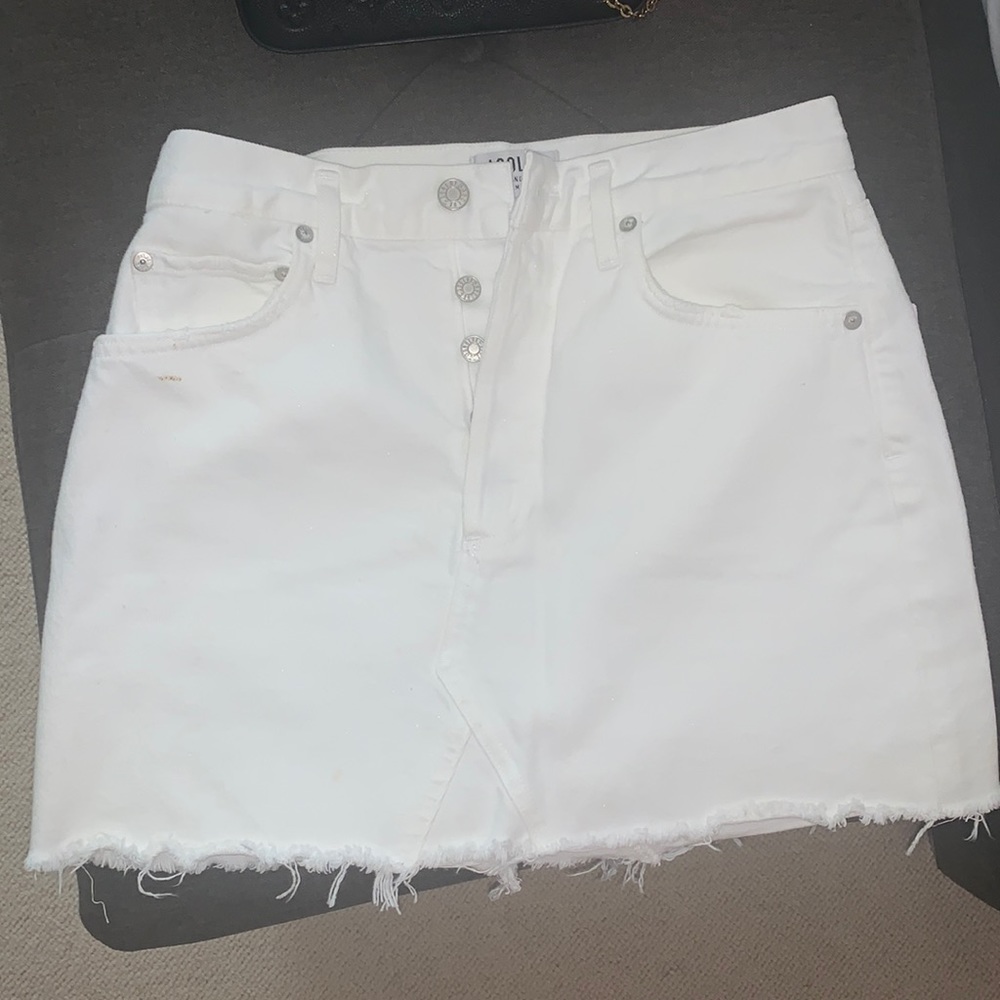 Agolde white skirt